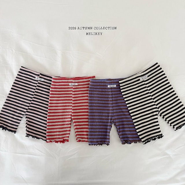 【取寄】melikey|color cropped leggings|カラー5分丈レギンス|XS-JM|kids&jr|26 autumn