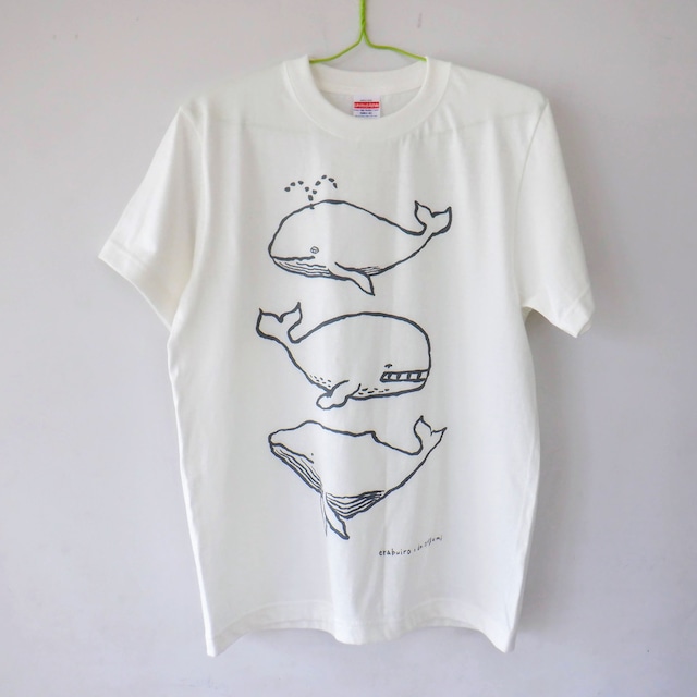 クジラのぬりえTシャツ