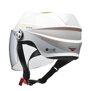 【公式】ZORK　ハーフヘルメット　ホワイト　大きめフリー