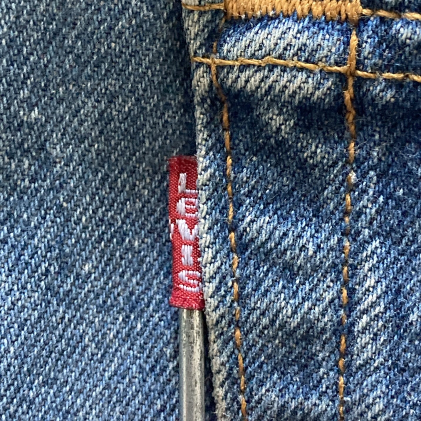 W30 L34】90's US.Levis 501 リーバイス エルパソ工場(522) ボタン裏