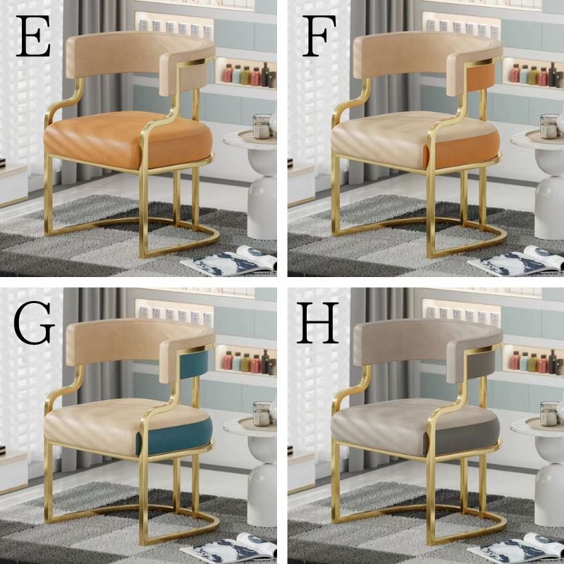 ダイニングチェア ゴールド脚 おしゃれ いす 椅子 サロン デスクチェア