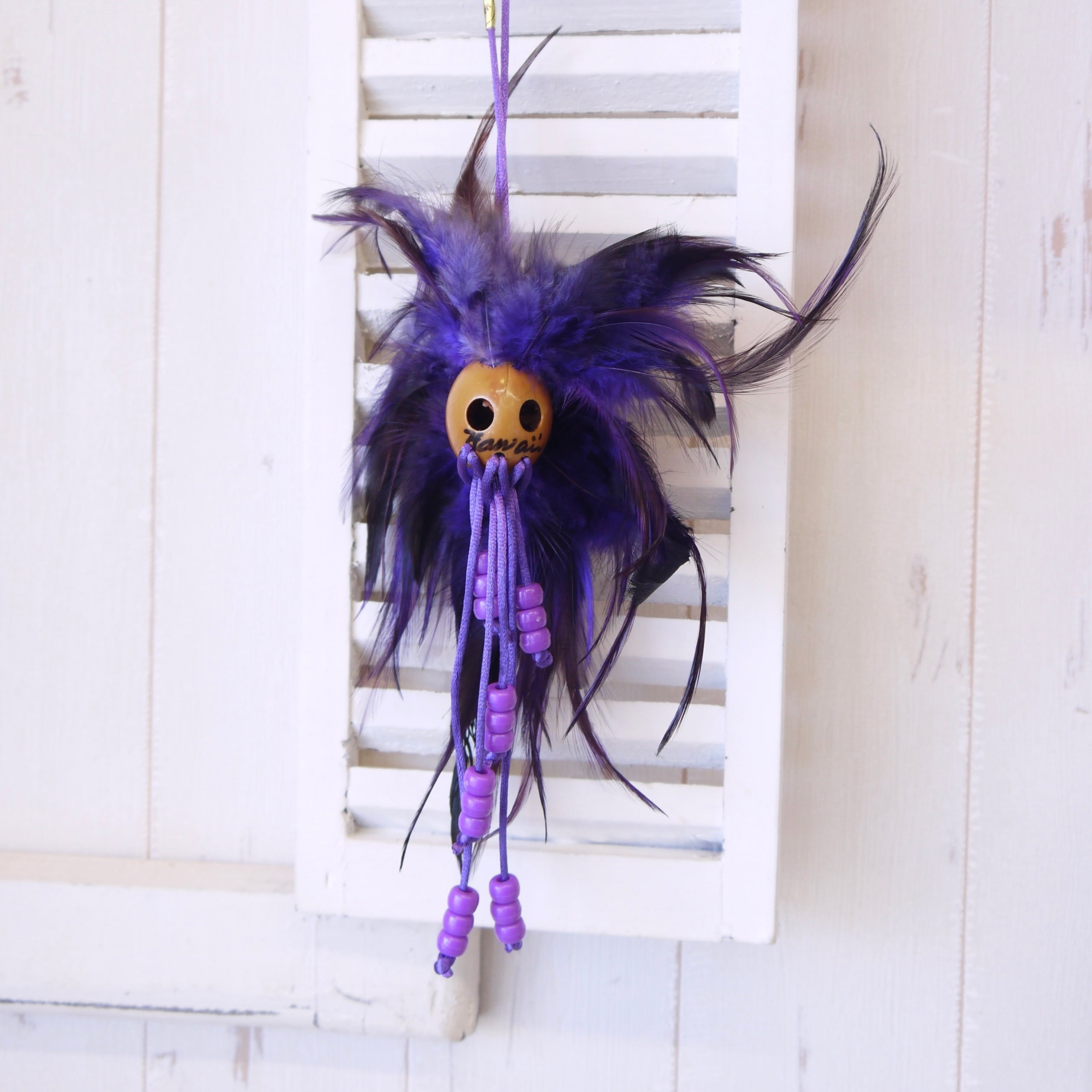 SALE★ハワイ直輸入★イカイカ/お守り/魔除け/ハワイアンヘルメット<9 パープル/紫>