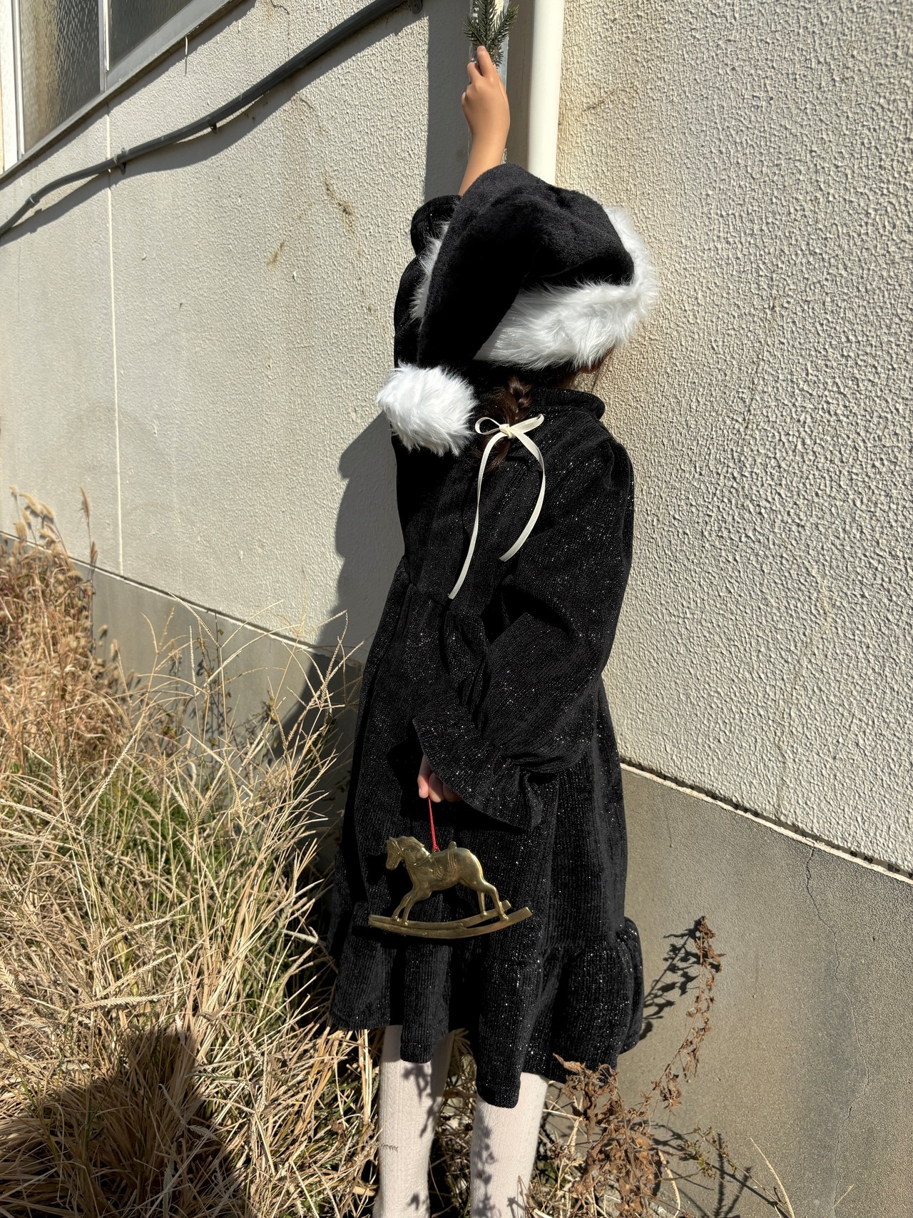 holiday glitter dress(ribbon set)