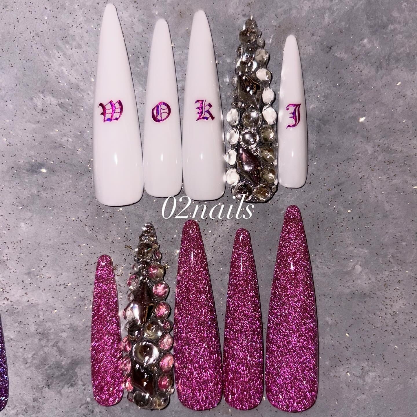 現品販売♡ ゴールドグリッターラメ プルメリア ギャル 派手 ロング