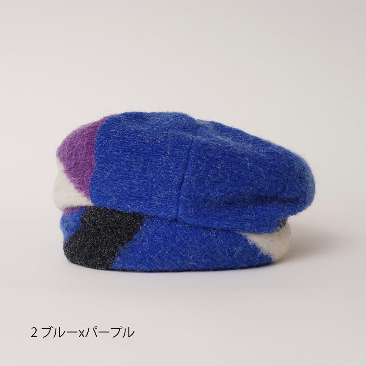 Nina -インポート生地で製作した変形ベレー帽 - | poanca