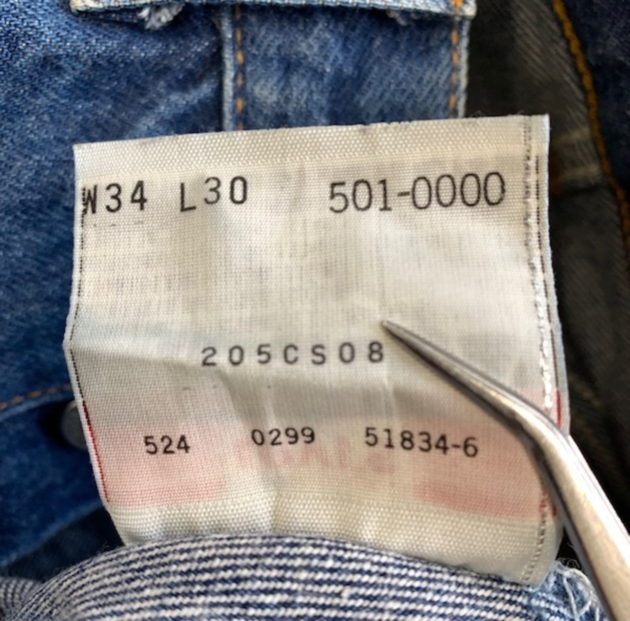 M-159 リーバイス Levis501 レギュラー古着 1999年米国 刻印524　W 82cm(ぐるり）L 69cm（ぐるり）#copri