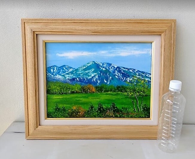 油絵　大￼雪山の風景 高橋益之「大雪山風景」油絵・SM 絵画買取・販売の小竹美術