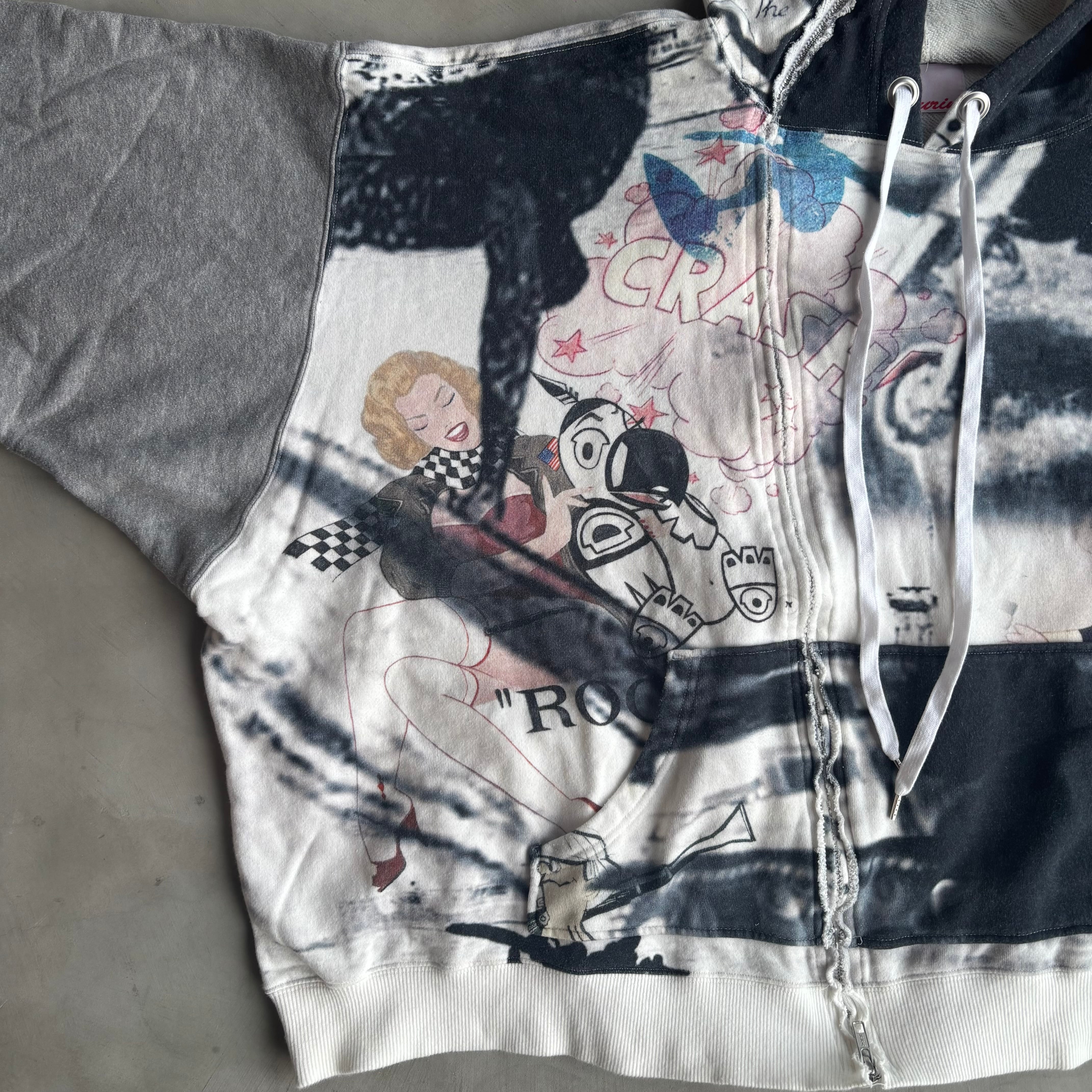 NOZOMI ISHIGURO, CRASH Zip Up Hoodie | WEB