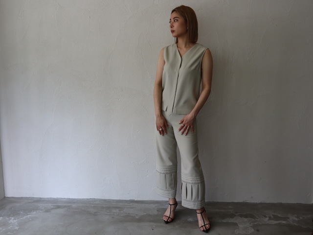 eco oxford jump suits (beige)