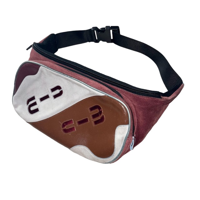 archive MIU MIU leather × nylon waist pouch “miu miu”