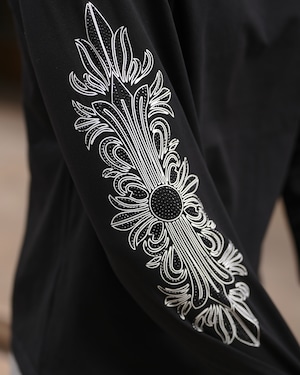 RHINE STONE SHIRTS BLACK【BB25034】