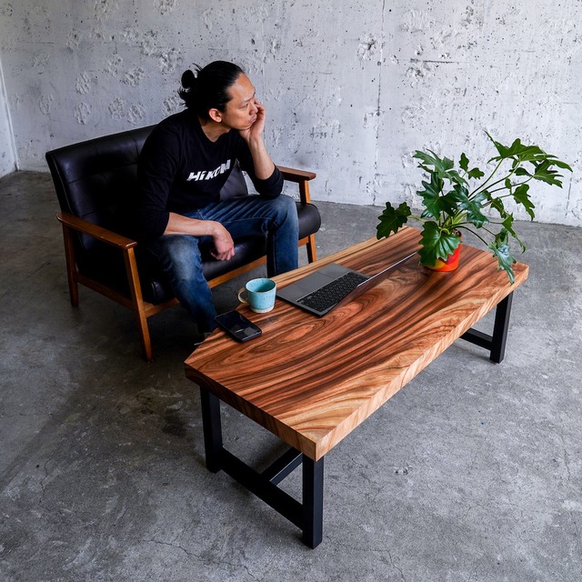 楠のローテーブル