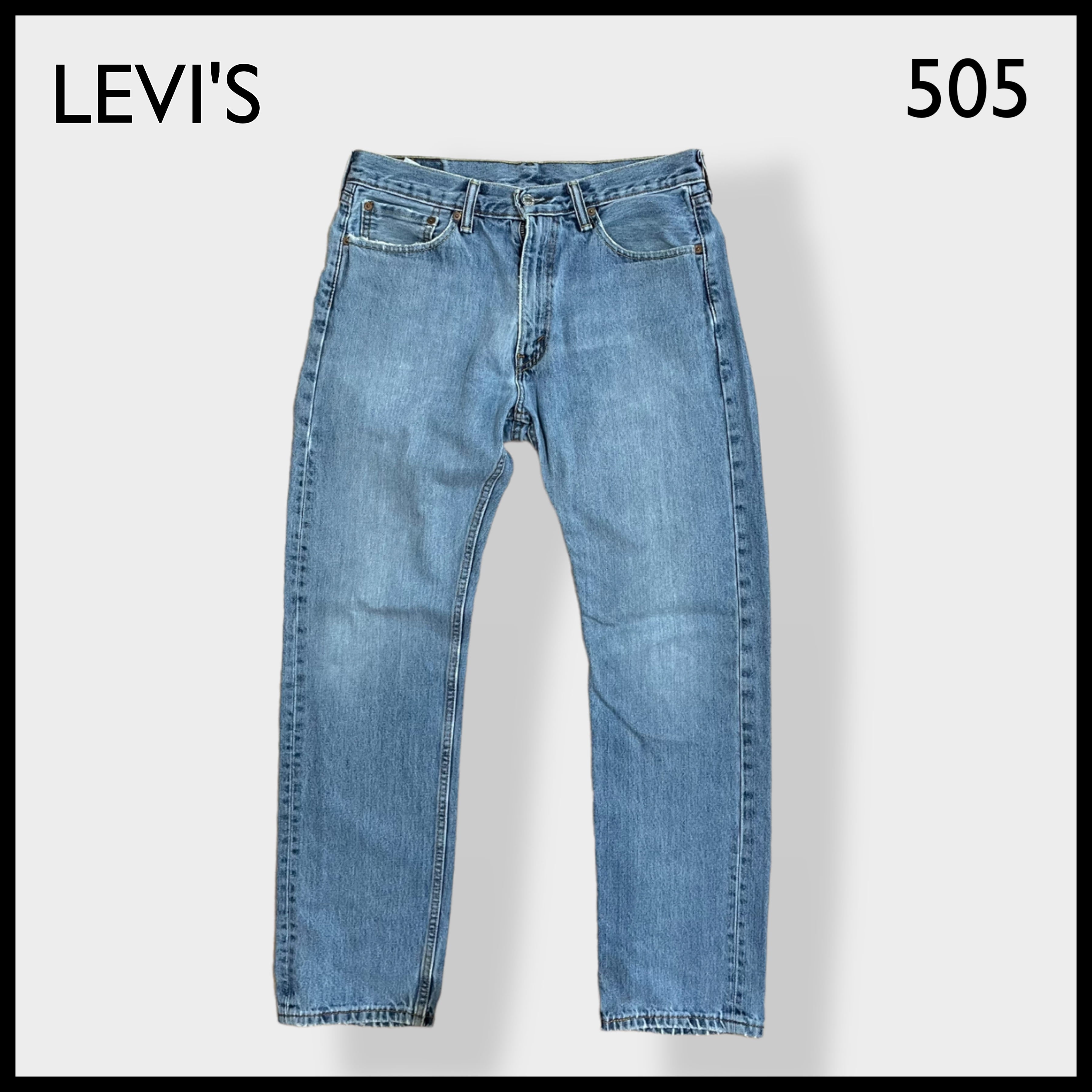 LEVI'S premium 505 デニムパンツ ジーンズ 色落ち/T25