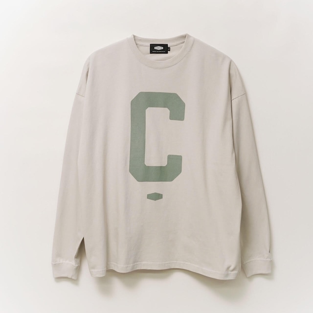 BIG C L/S T-SHIRT WHITE-ORANGE