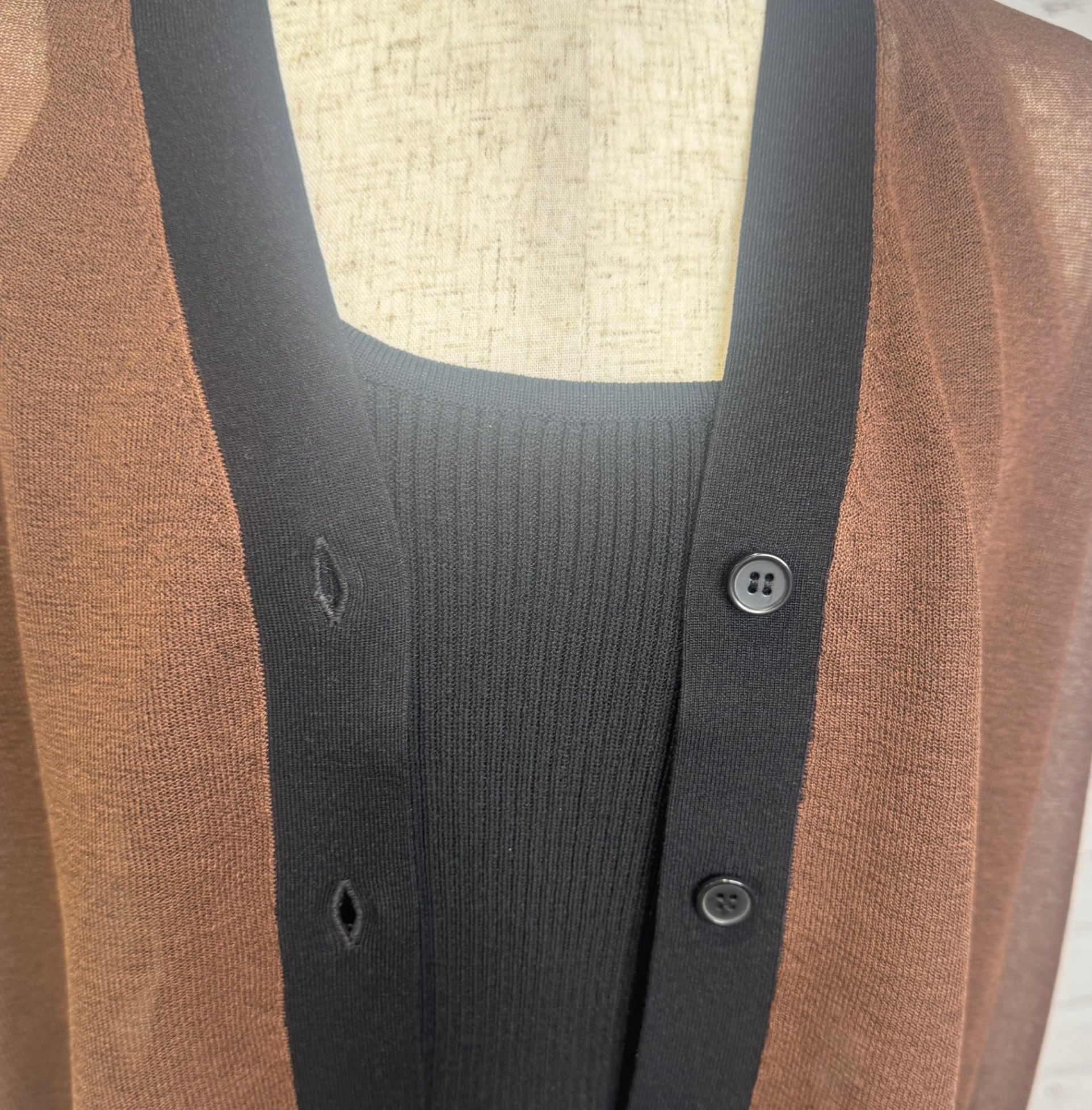 SALE！Dignite collier ディニテコリエ Vカーディガン 80256013