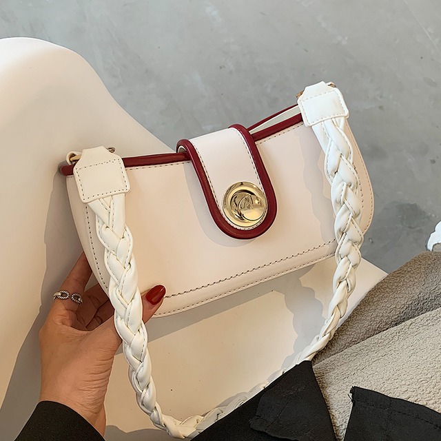 秋冬スモールフレッシュバッグレディースバッグ2020新しい流行のファッションワイルドワンショルダーアンダーアームバッグネットレッドハンドバッグ 手作りハンドバック92428259293