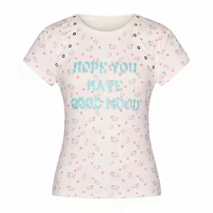 [BETWEENAND] Star Shell Shoulder Letter T-shirt