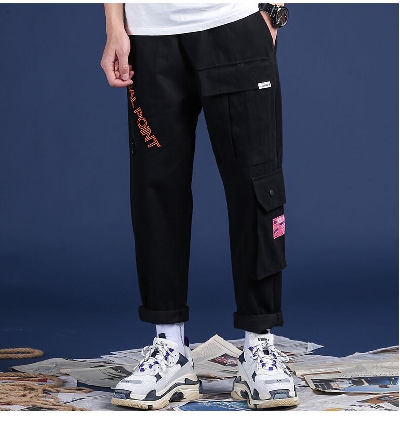 全2色 カーゴパンツ マルチポケット カジュアル ストリート