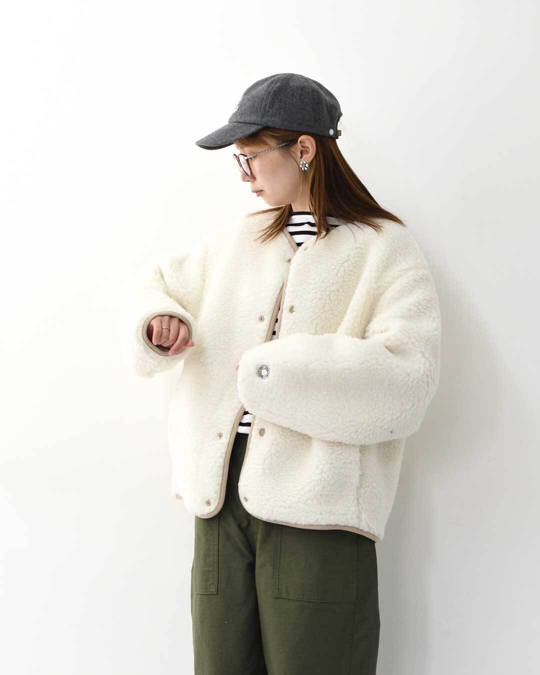 ORCIVAL [オーチバル・オーシバル] W ROUND NECK BLOUSON [OR-A0741BFF