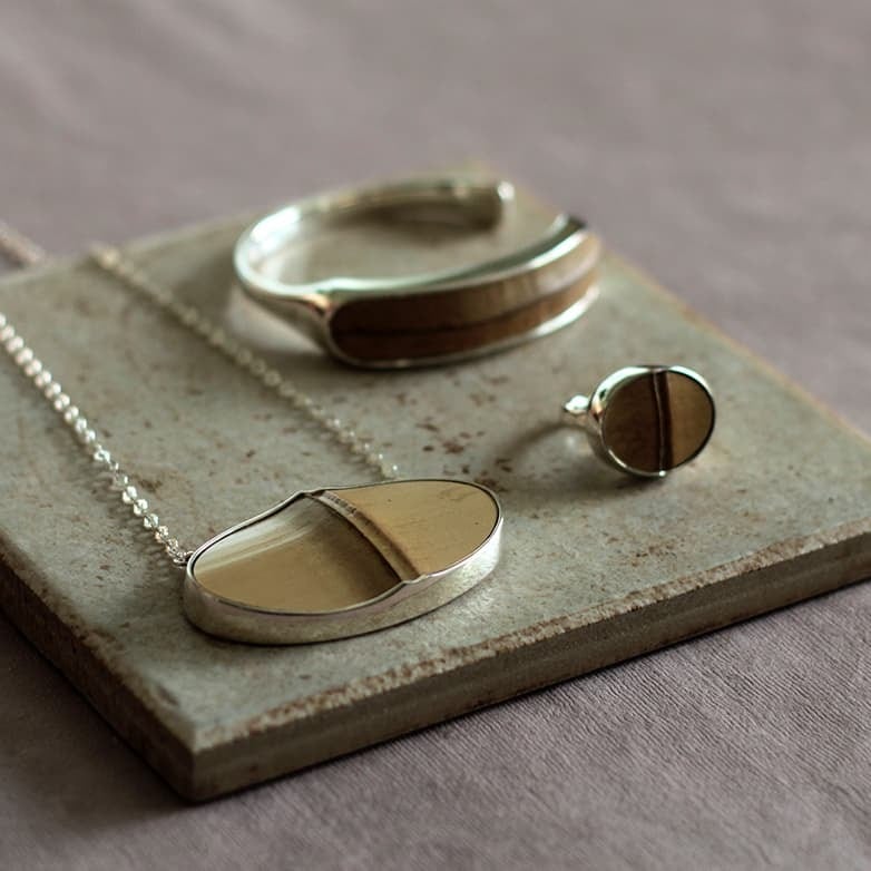 N-236 竹/silver ovalネックレス | Bijoux Kei