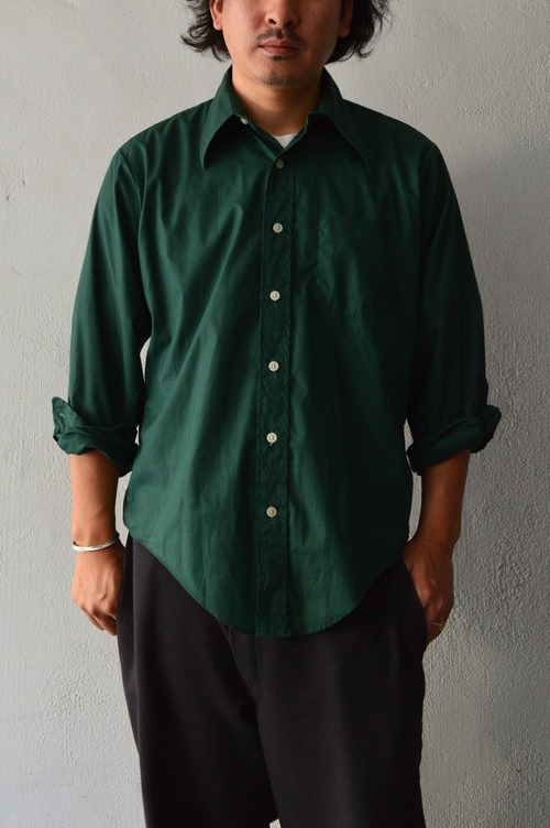 1970's Vintage Light Broad Work Shirt Poly Cotton ブロード ワークシャツ 70s ライトポリコットン