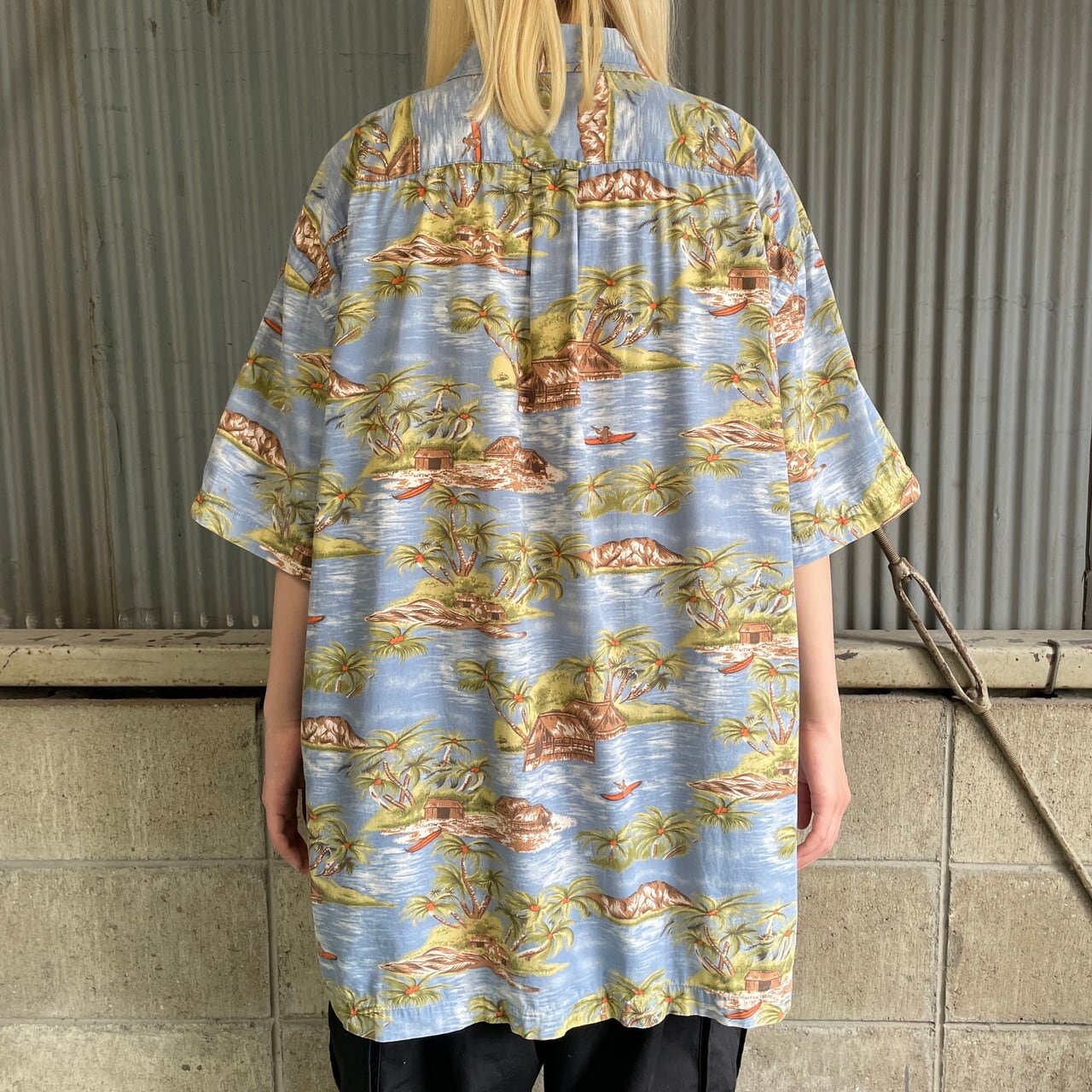 00年代 OLD GAP オールドギャップ アロハシャツ メンズXL 古着 00s