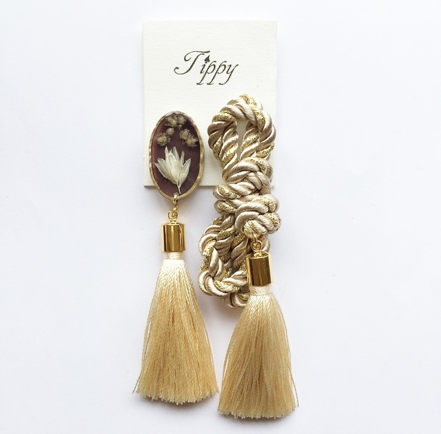rope tassel pierce / earring