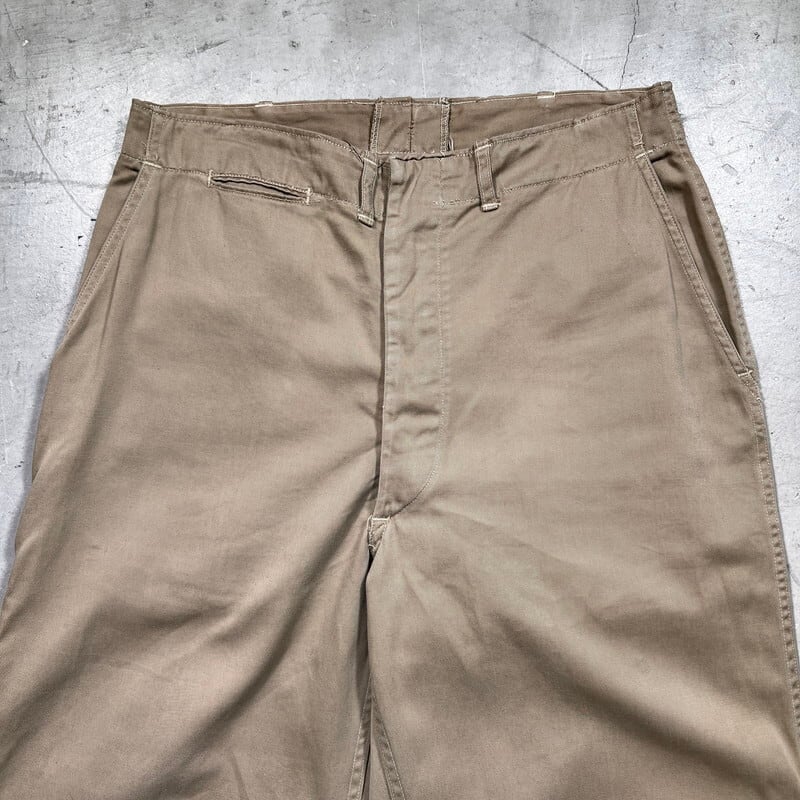 40's~ U.S.MARINE CORPS チノトラウザーズ USMC バックポケット 40's~ U.S.MARINE CORPS チノトラウザーズ USMC バックポケット