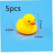 アヒル 小型 黄色い シリコン 可愛い 音が出る 衛生 安心 子供 大人 浴室おもちゃ 水遊び 贈り物 5個セット