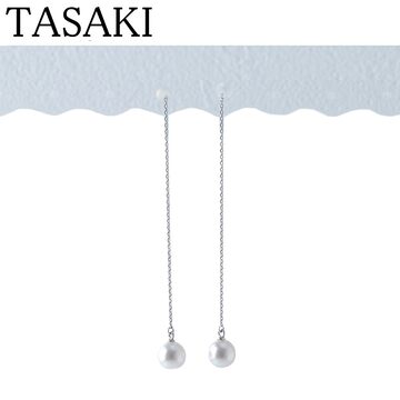 ミキモト パール ピアス アコヤパール7.6mm K18WG 新品仕上げ済  