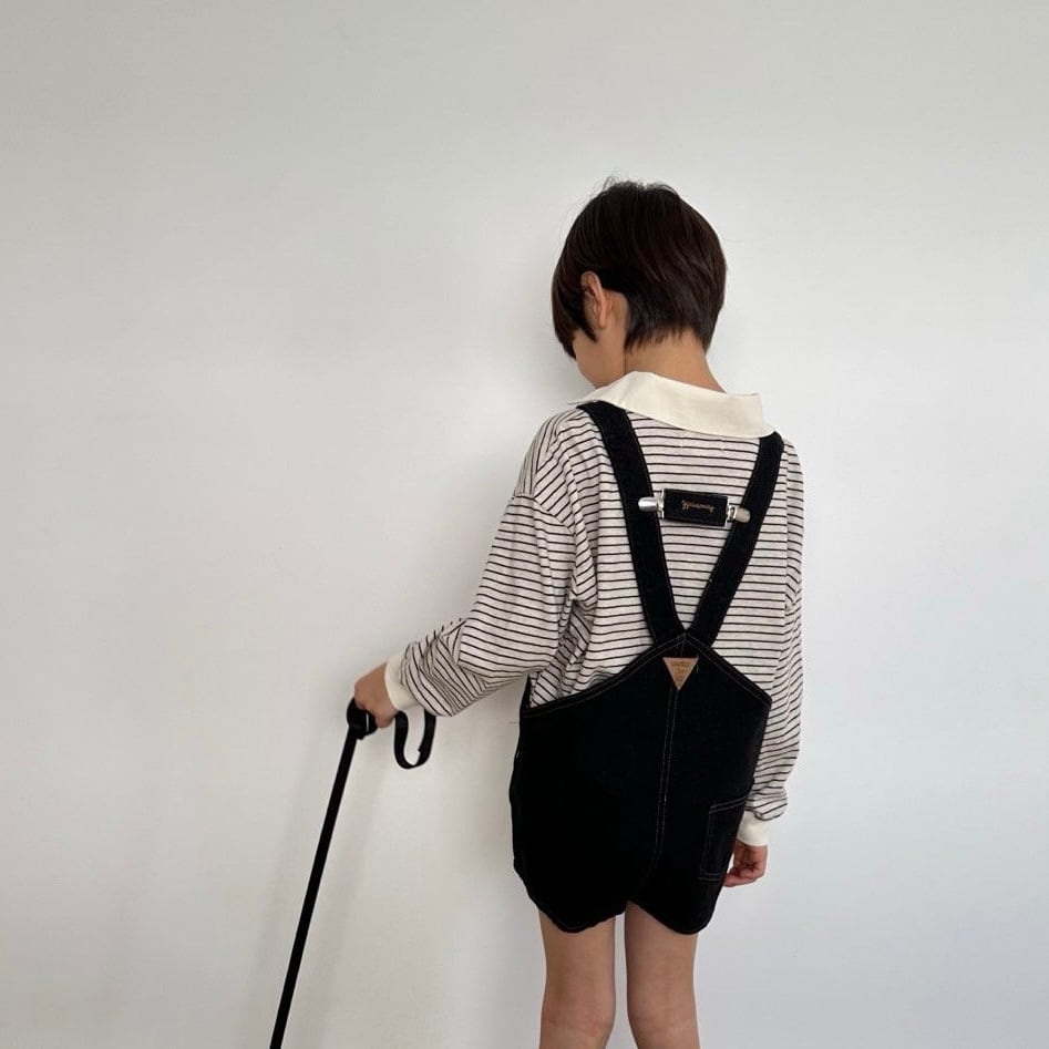 コットンショートオーバーオール | 韓国子供服 Bisque -びすく- 公式
