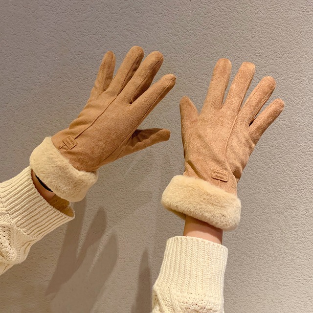 グローブ ウィンターベルベットスウェード 大人ガーリー スウィート キュート カジュアル 冬物 ブラック・アイド・ピーズ36862621311