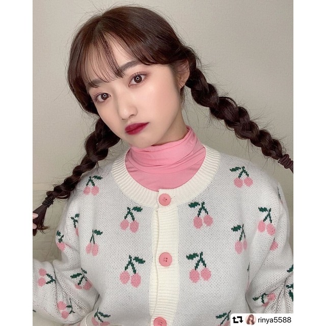 【rinya5588さん着用】ハイネックピンクトップス