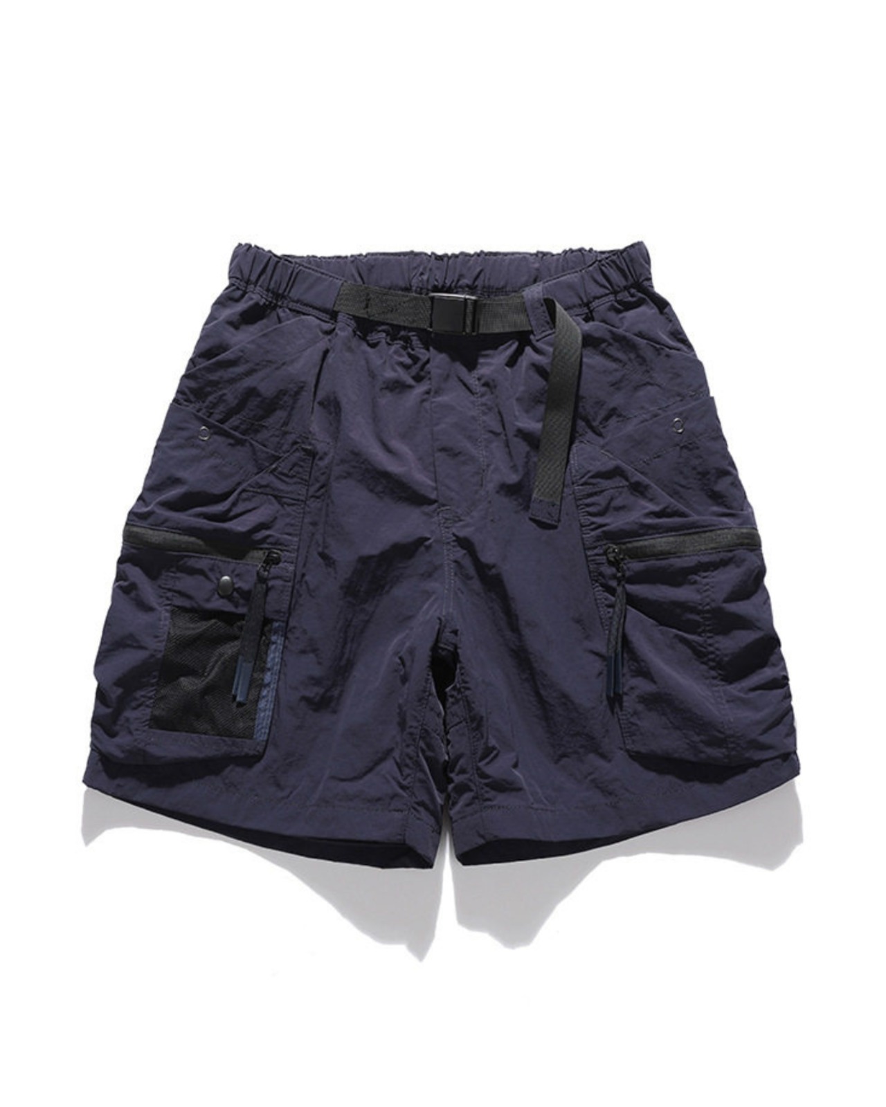 ベルト付き ワイド カーゴ ショートパンツ