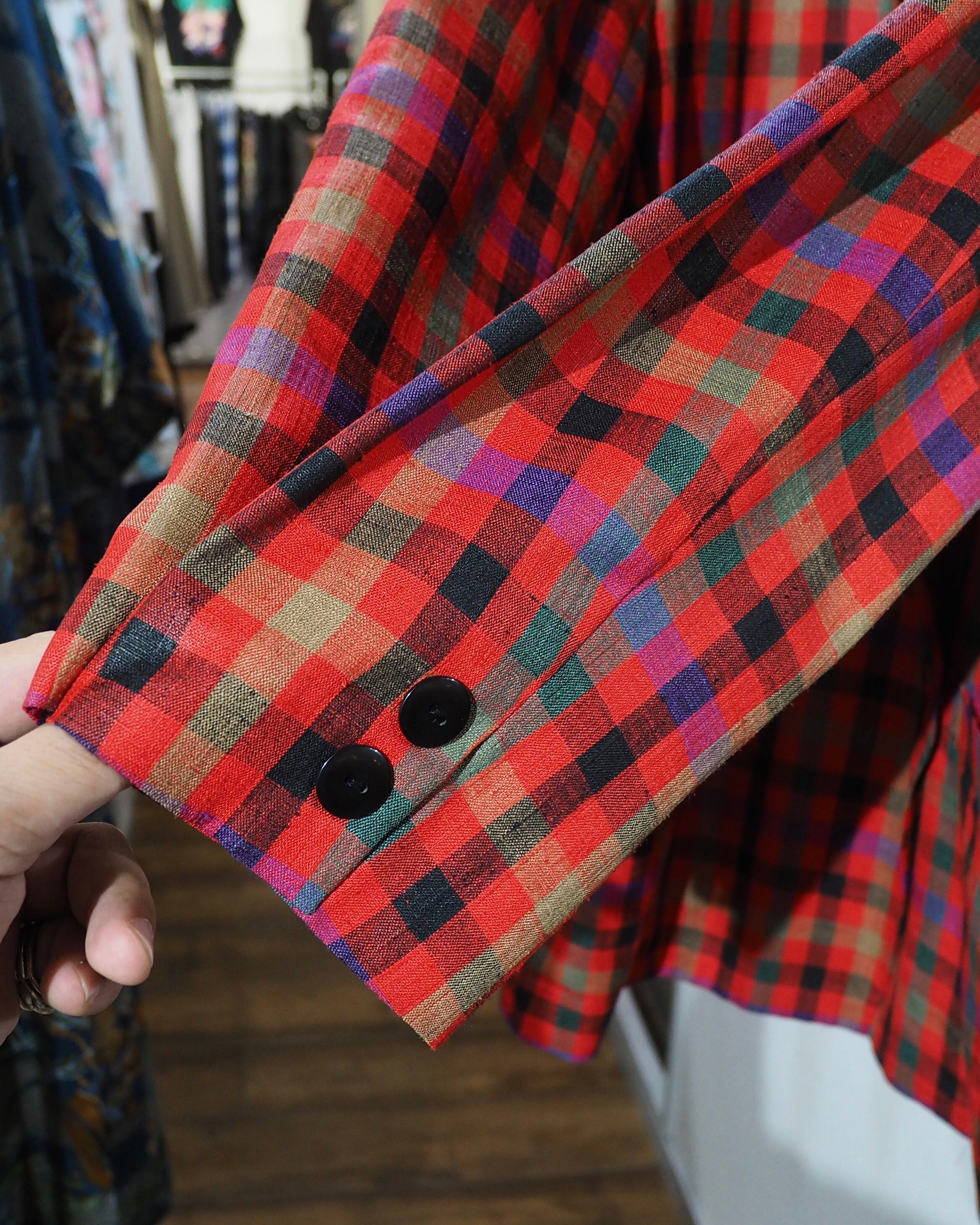1980s " atelier SAISON " vintage No collar Easy jacket