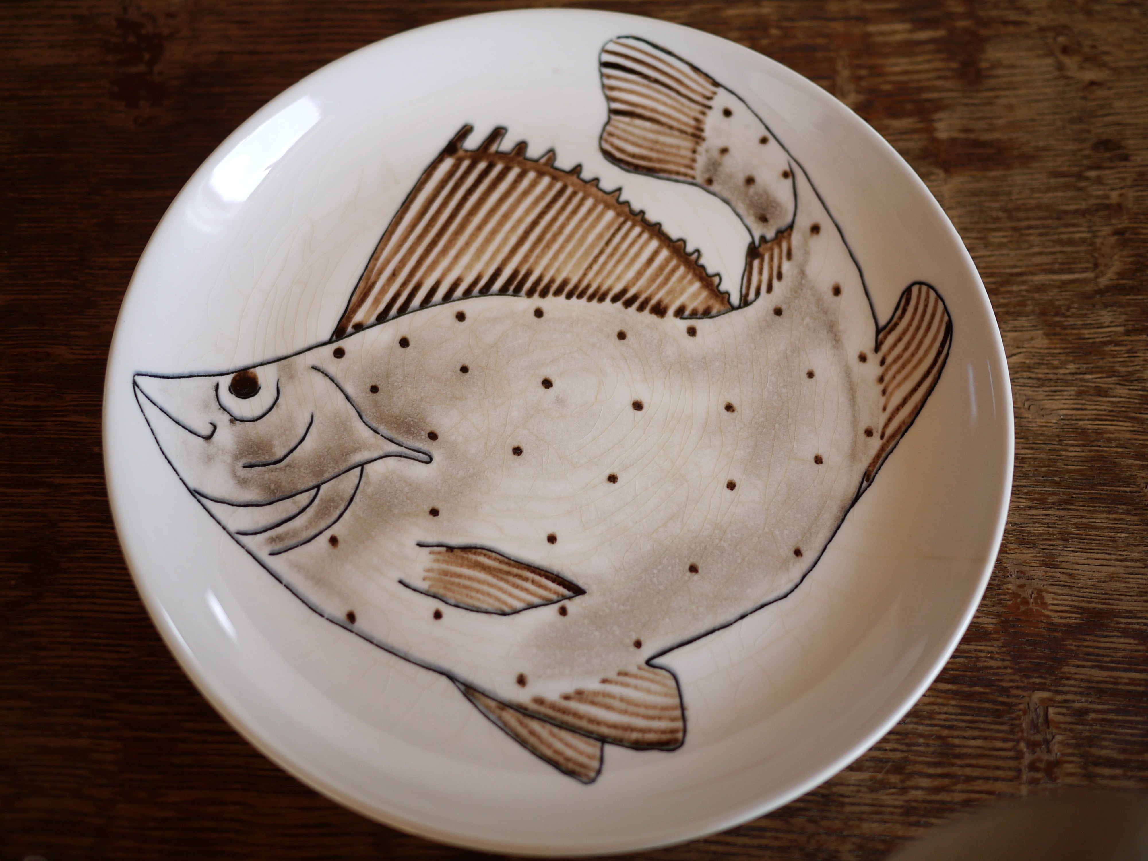 ARABIA アラビア KALA カラ 魚 プレート 19㎝ 北欧 フィンランド Anja