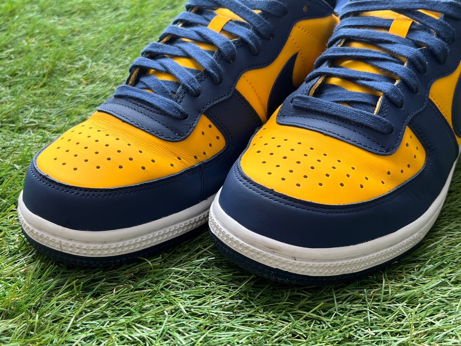 NIKE TERMINATOR LOW UNIVERSITY GOLD AND NAVY/MICHIGAN FJ4206-700