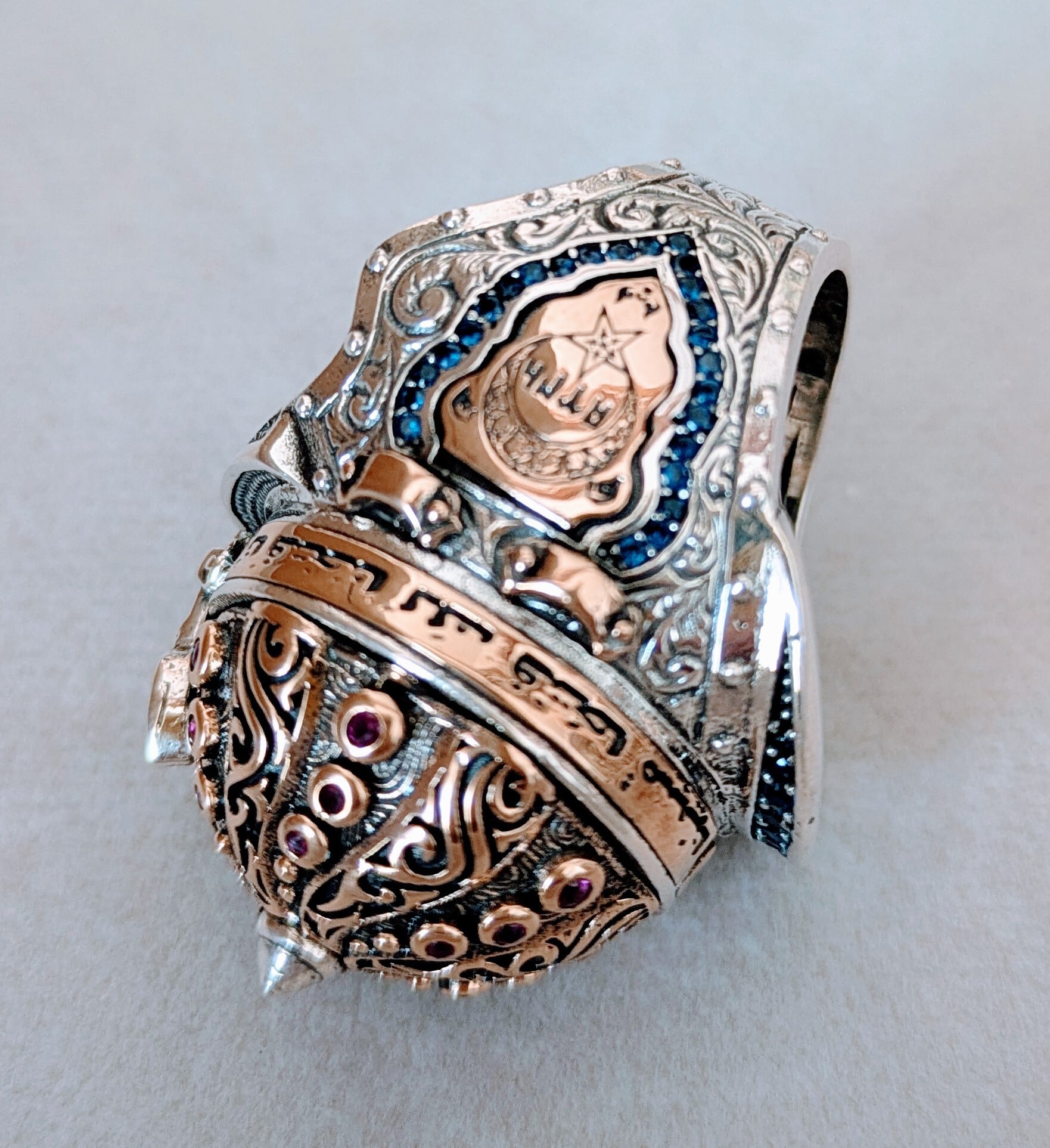 メンズ ハンドメイド リング（兜）925silver | HAYAT TURKISH STYLE