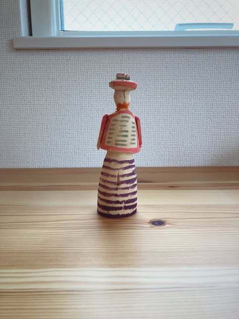 ペルー ワンカイヨ 木彫り人形 女の人 A | マスダエン