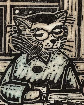 木版画「雪の晩」版画家・漫画家／藤宮史のオリジナル版画 | 藤宮史