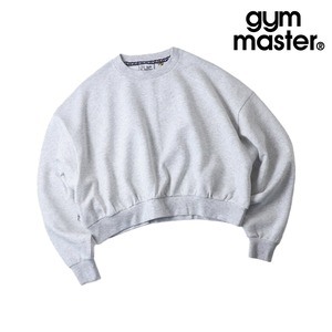 gym master ジムマスター 12oz ヘビー裏起毛 スウェット ボリュームスリーブ クルーネック ドロップショルダー レディース G833742 アッシュ