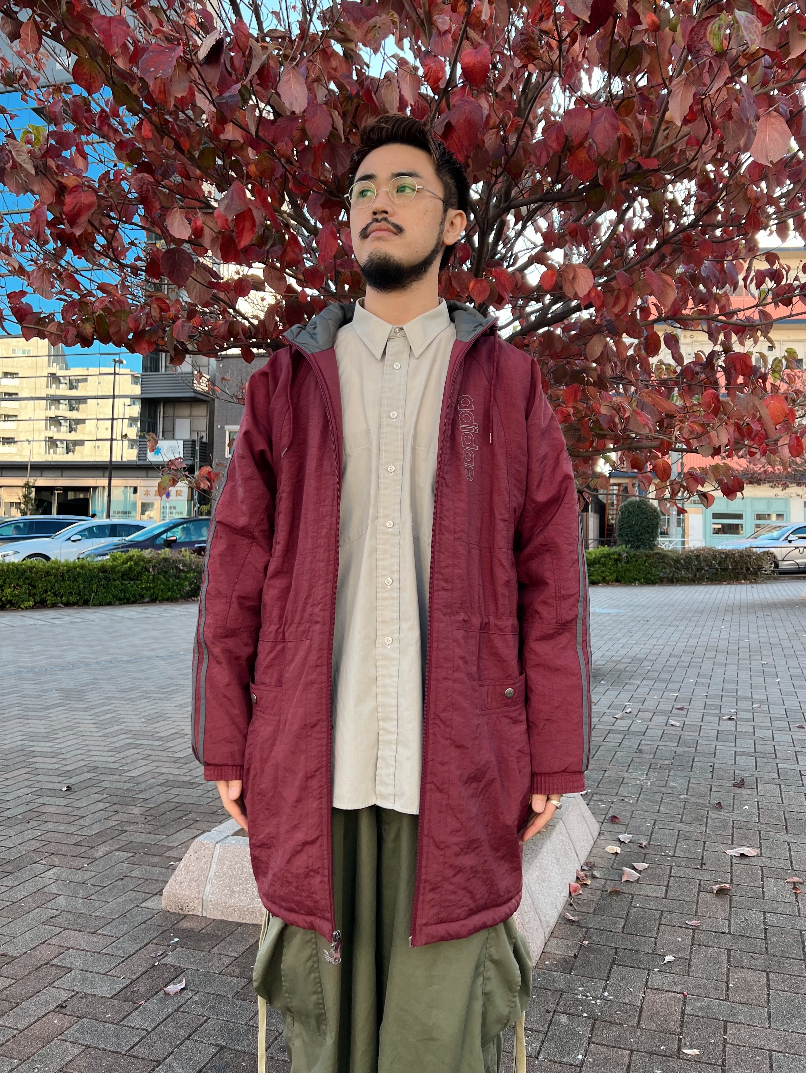 (OT627)90’s adidas bench coat