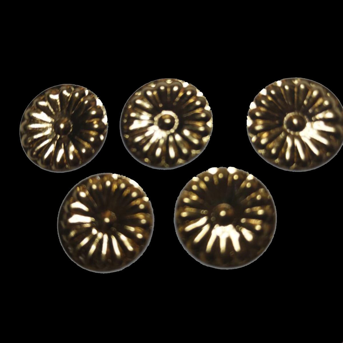 【菊紋金具】4分 x 10枚 神殿、祭り、神輿、仏壇、真鍮金具 | ㈱田中