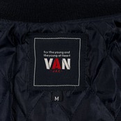 VAN JAC ヴァンジャケット VAN FWD フルデコ レタードワッペン 袖革 レザー スタジャン Mサイズ /べルソン期/オールド