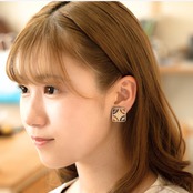 マジョリカ　手鞠　ピアス/イヤリング