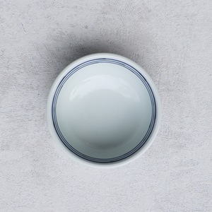 【アウトレット】有田焼　変形小鉢　和染ライン