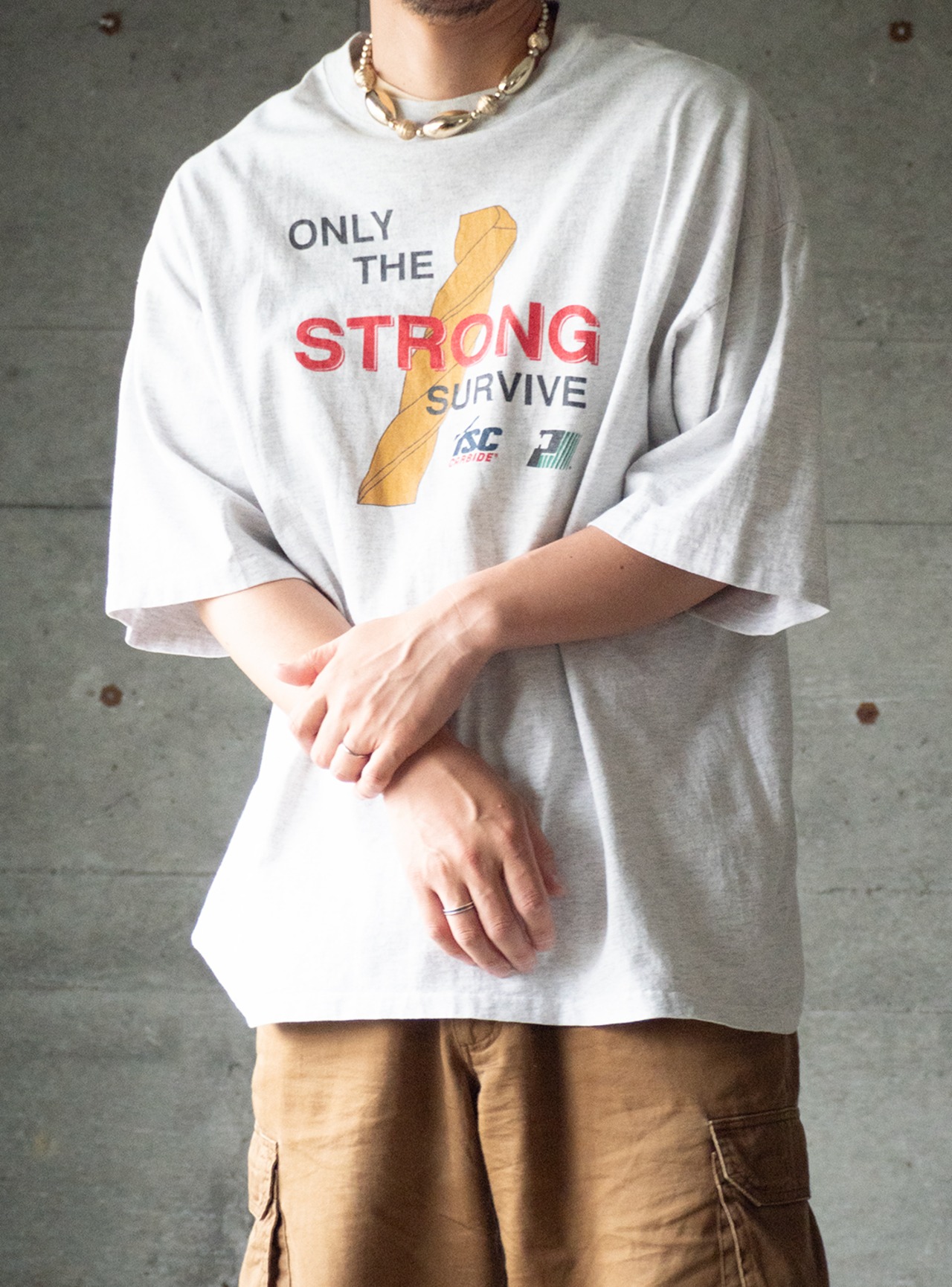 "ONLY THE STRONG SURVIVE" 1990s PR t-shirt