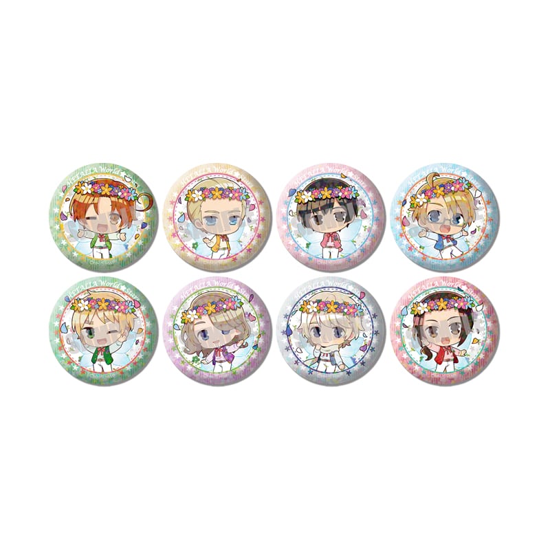 ヘタリア トレーディングホログラム缶バッジ　フェアリーテイルver. ヘタリア World☆Stars トレーディングホログラム缶バッジ Spring