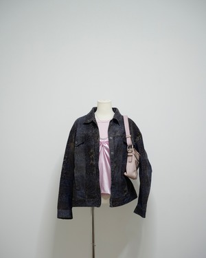 crocodile velour jacket / euro vintage
