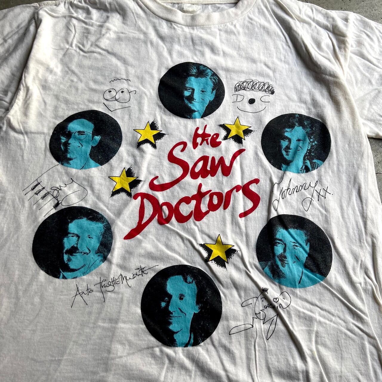 80〜90年代 The Saw Doctors バンドTシャツ メンズL相当 古着 ソー 